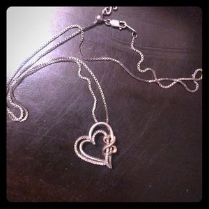 Kay heart diamond necklace